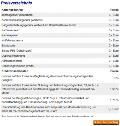 Advanzia Bank Kreditkarte (online) beantragen: Bedingungen ...