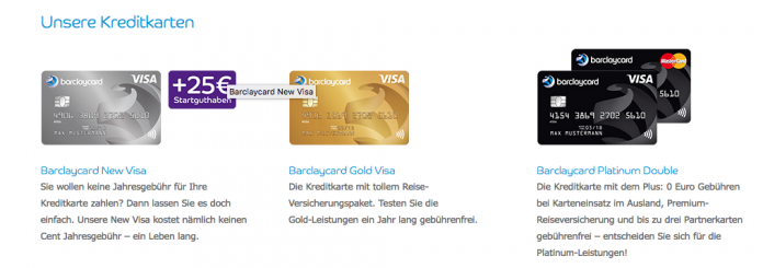 Barclaycard Kreditkarten im Vergleich: Gebühren, Leistungen, Vor- & Nachteile  Kreditkarte 