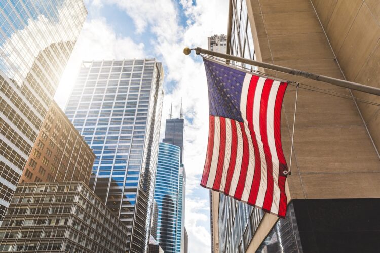 Flagge USA in NY